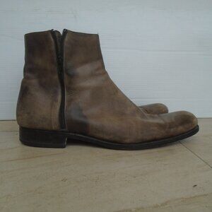 Magnanni Zip Sided Boots Mens Size 15 Brown